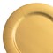 Gold Round Disposable Paper Charger Plates - 13" (120 Plates)